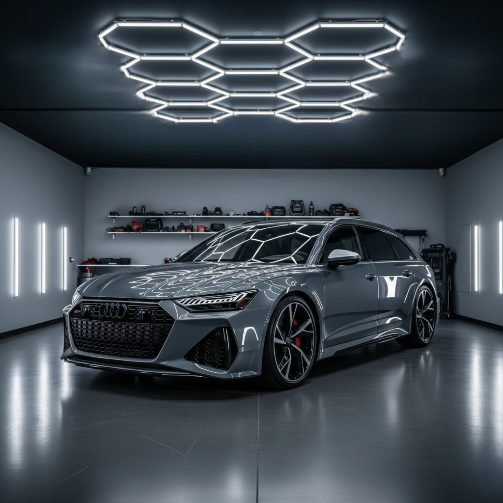 LED Hexagon apšvietimas 233 x 323 cm - 11 Korių